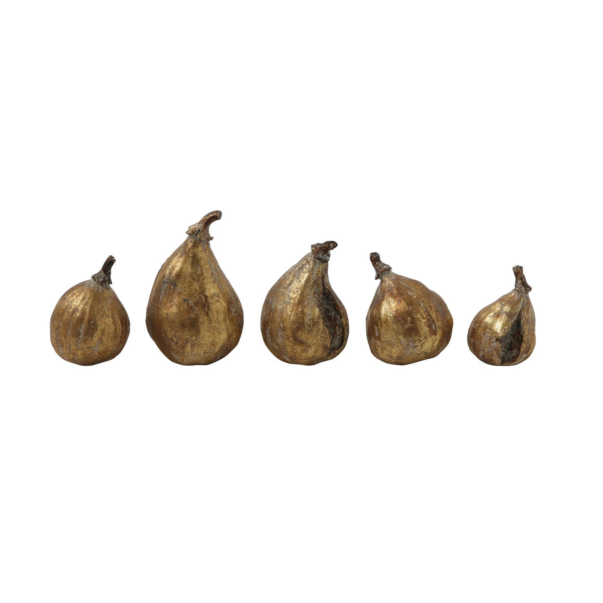Resin figs with antique finish, home decor