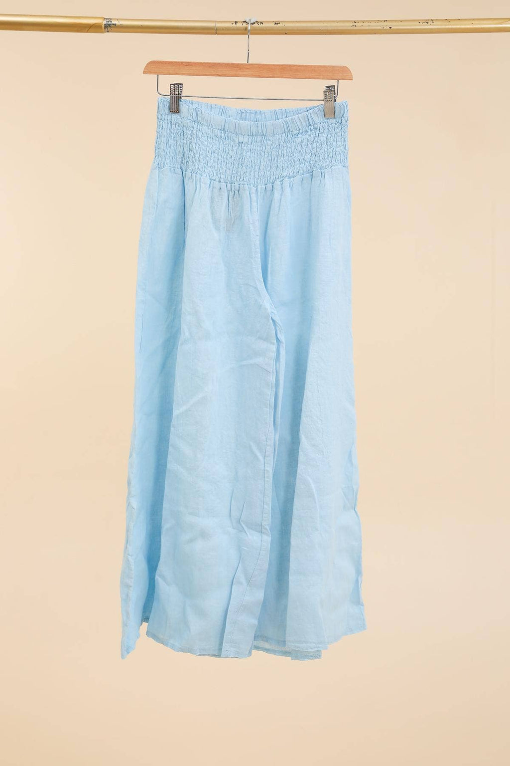 100% Linen Wide Leg Pants