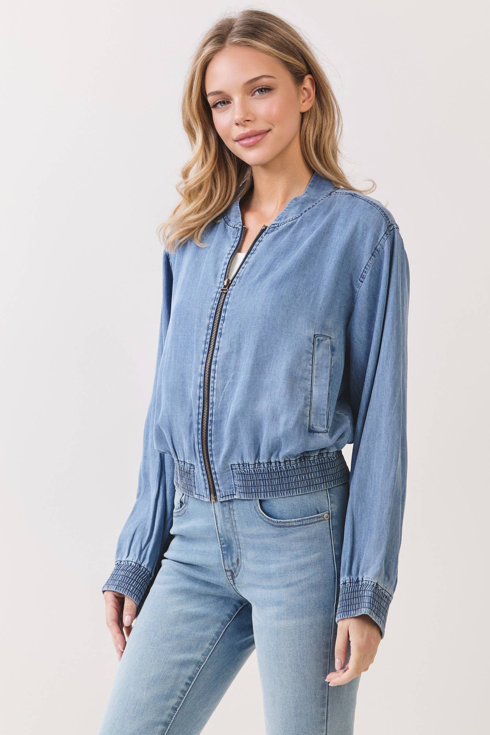TENCEL BOMBER JACKET