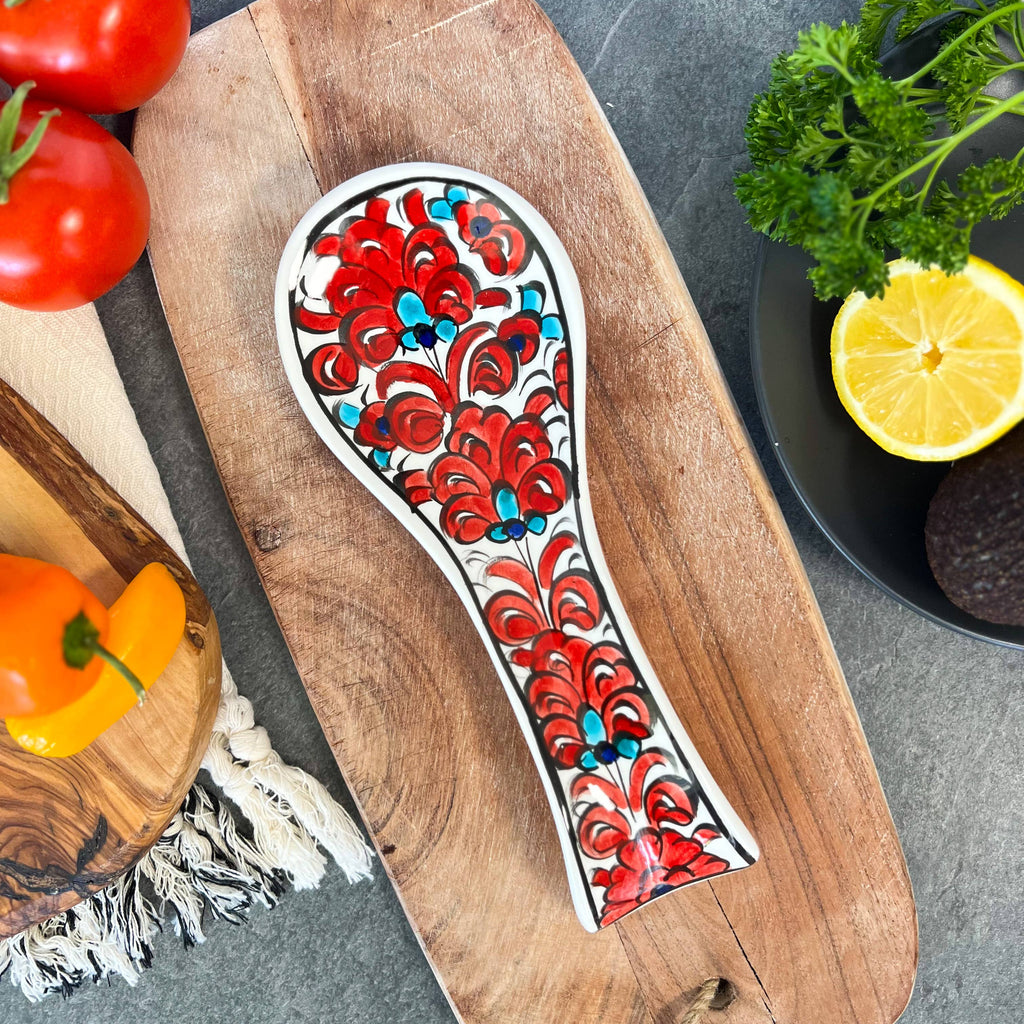 Handmade Ceramic Spoon Rest, Spoon Holder