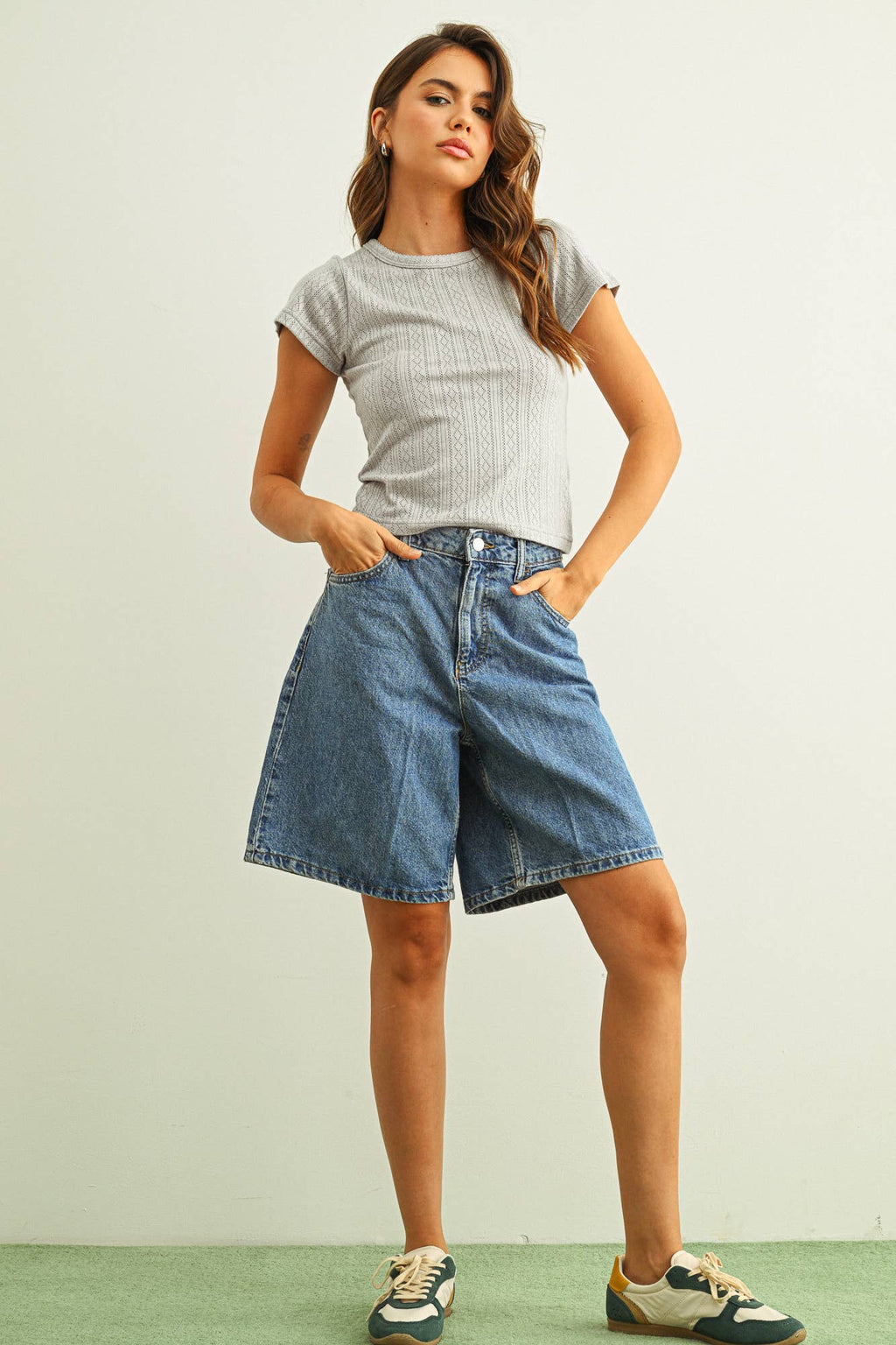 POINTELLE Short Sleeve TOP