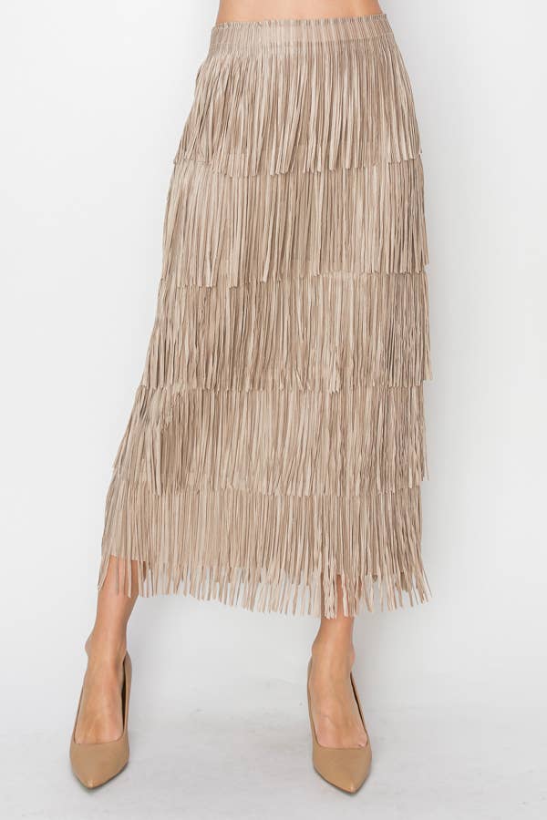 Layered Fringe Skirt