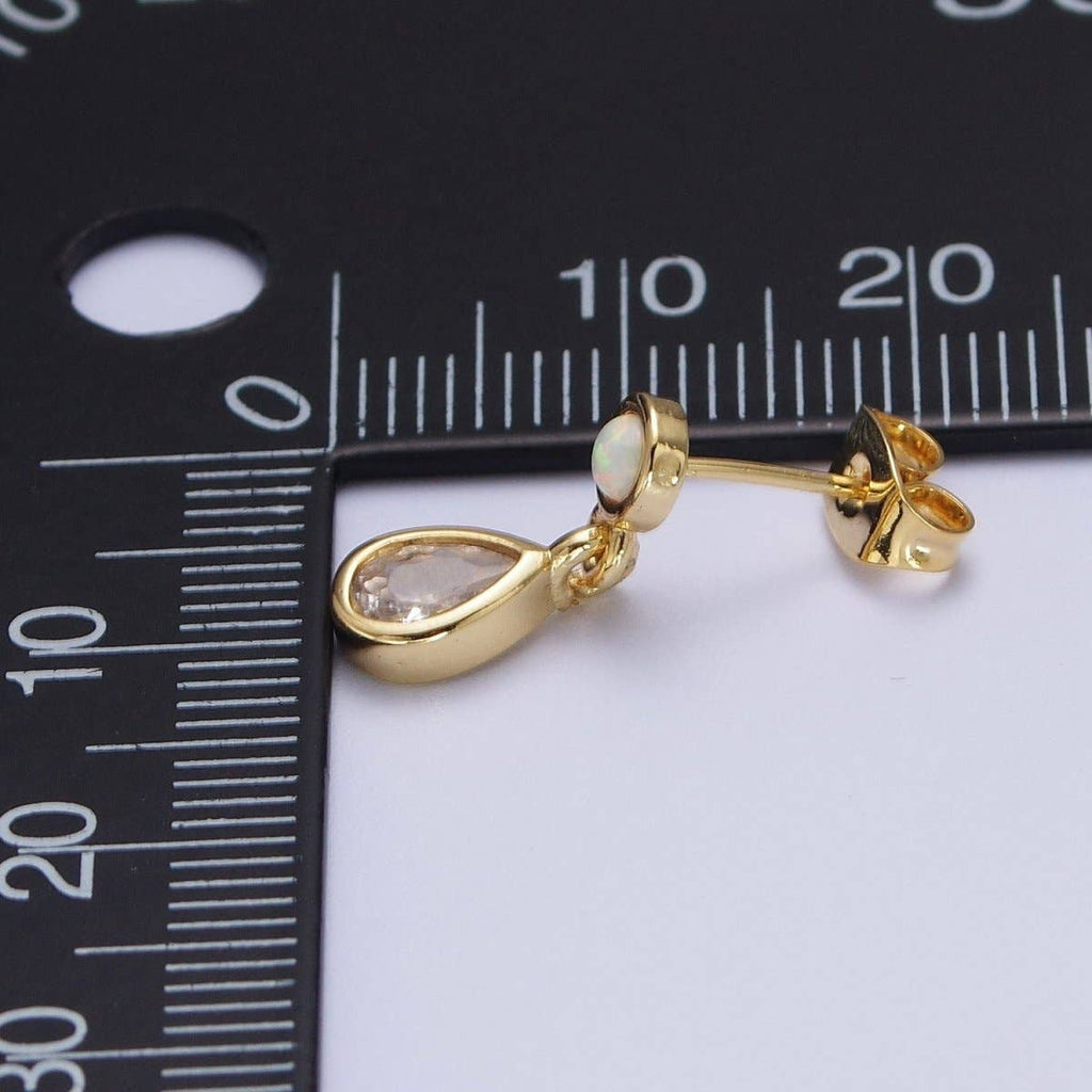 24K GF Teardrop Opal