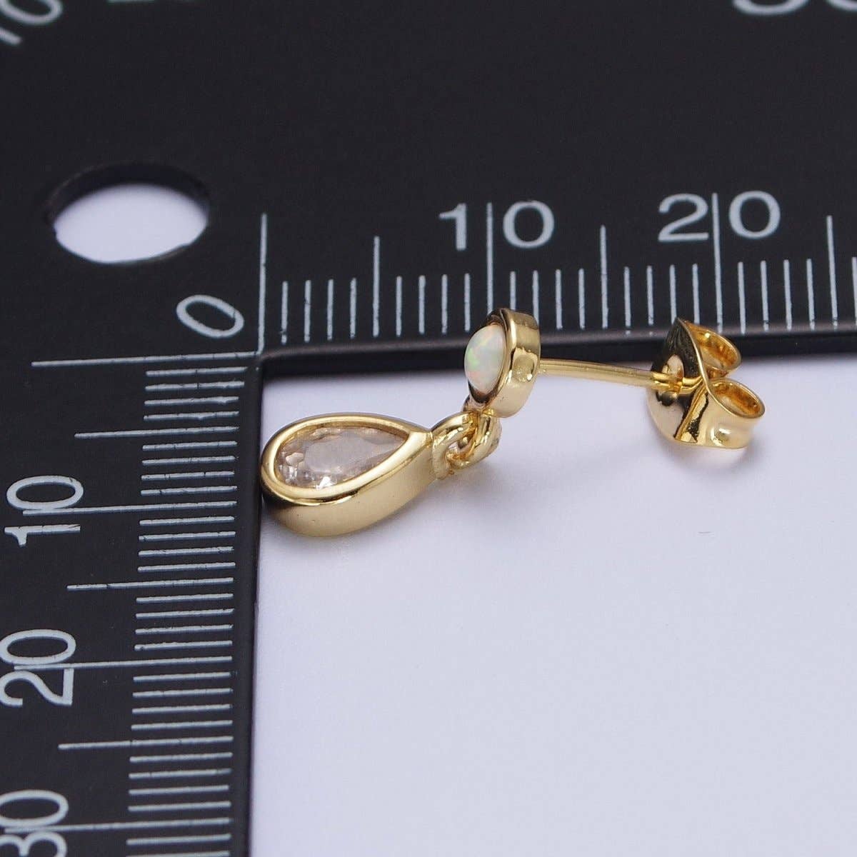 24K GF Teardrop Opal