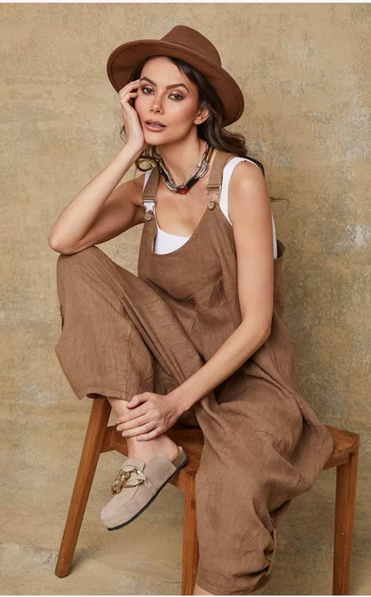 100% Italian Linen jumpsuit