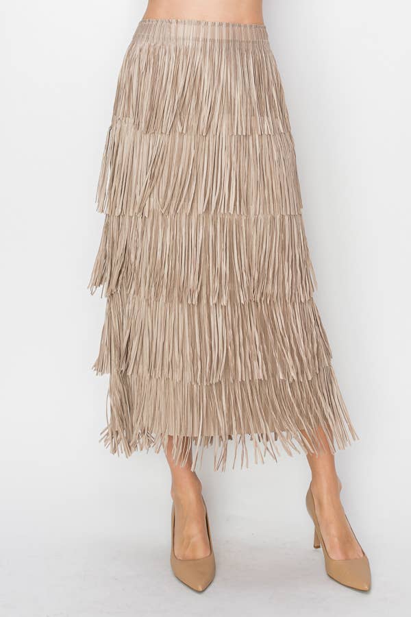 Layered Fringe Skirt