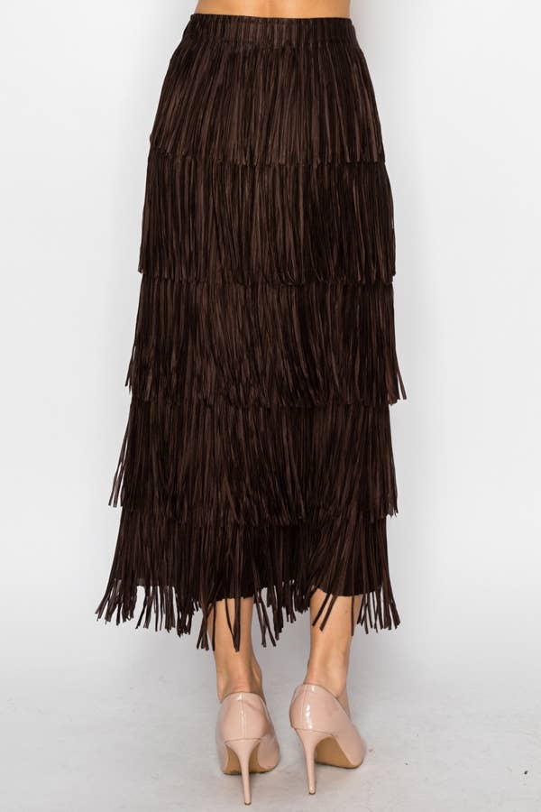 Layered Fringe Skirt