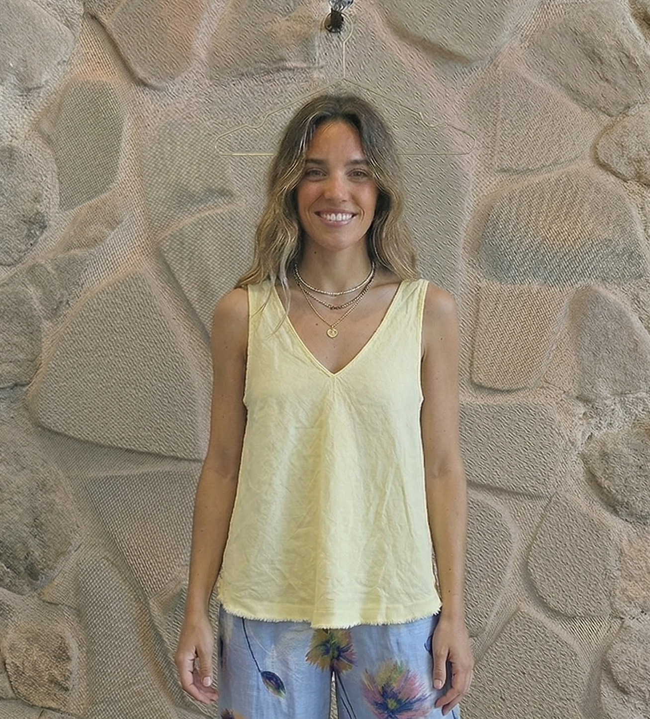 Sleeveless Tank 100% linen