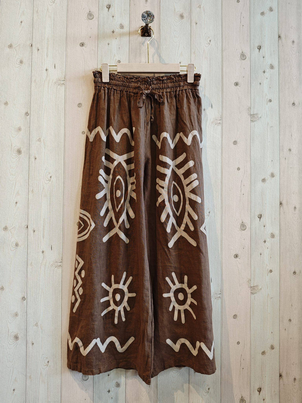 EVIL EYE TROUSERS 100% LINEN