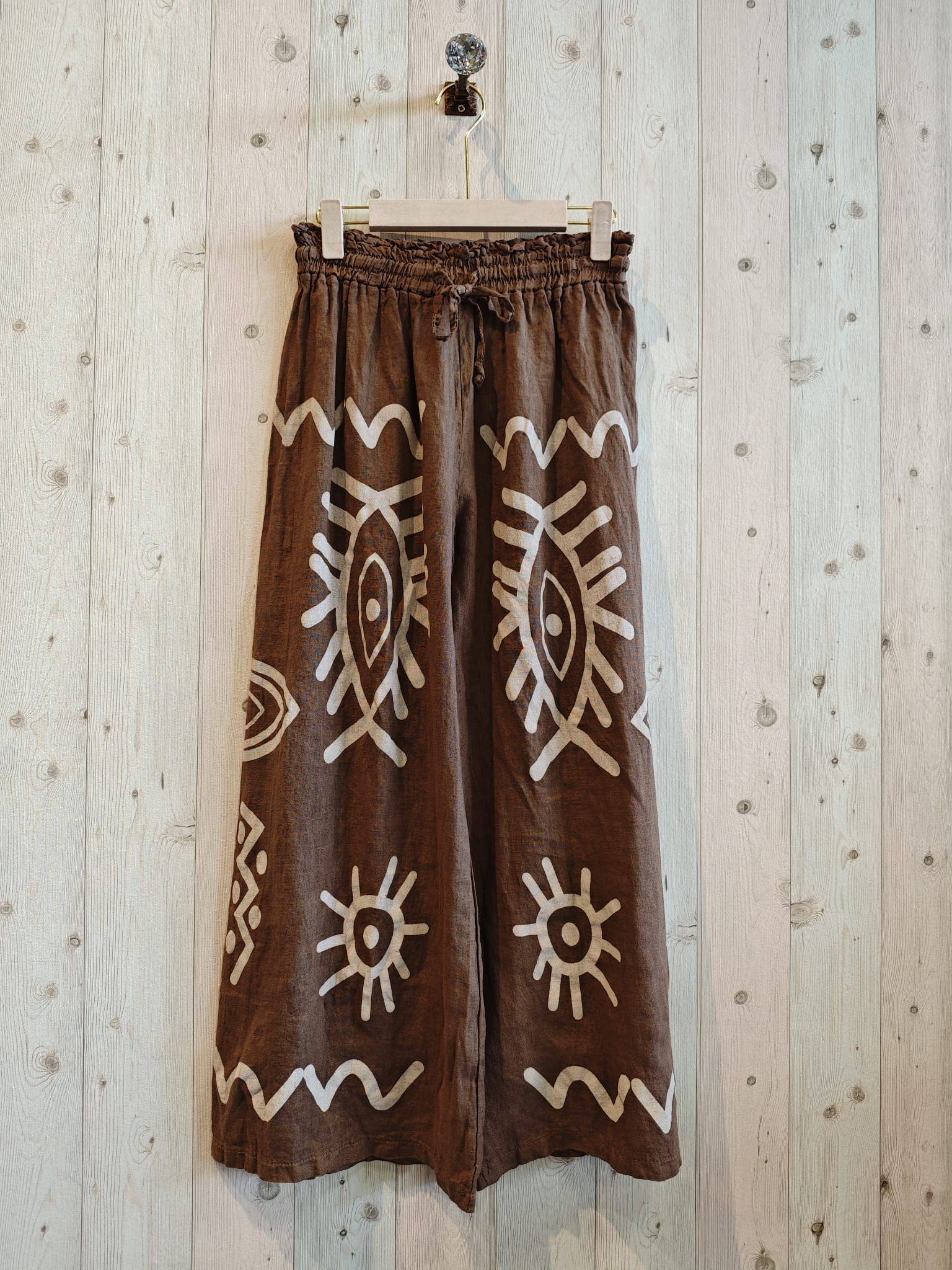 EVIL EYE TROUSERS 100% LINEN
