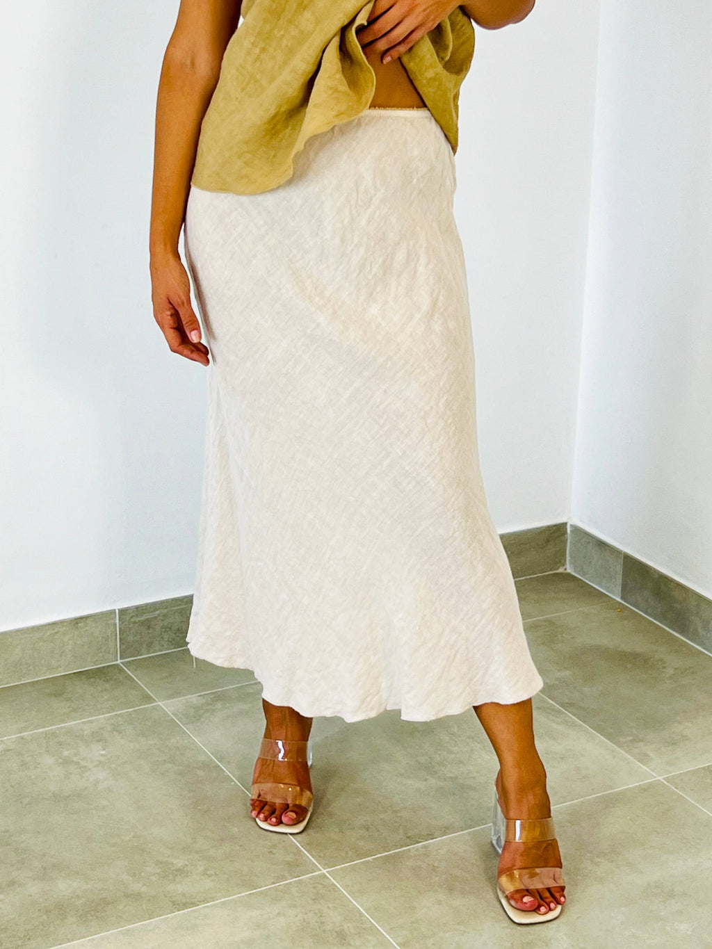100% LINEN SKIRT
