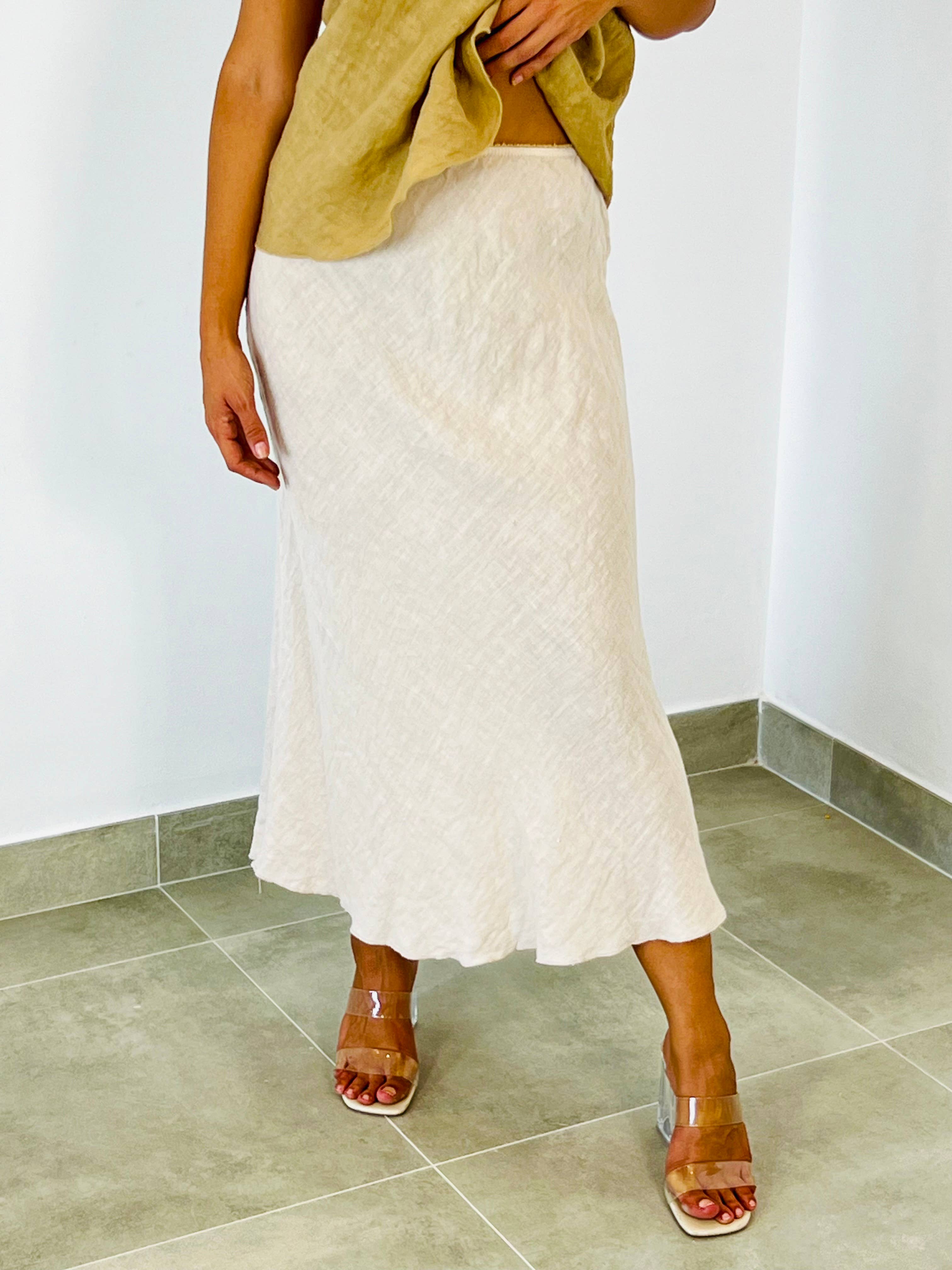 100% LINEN SKIRT