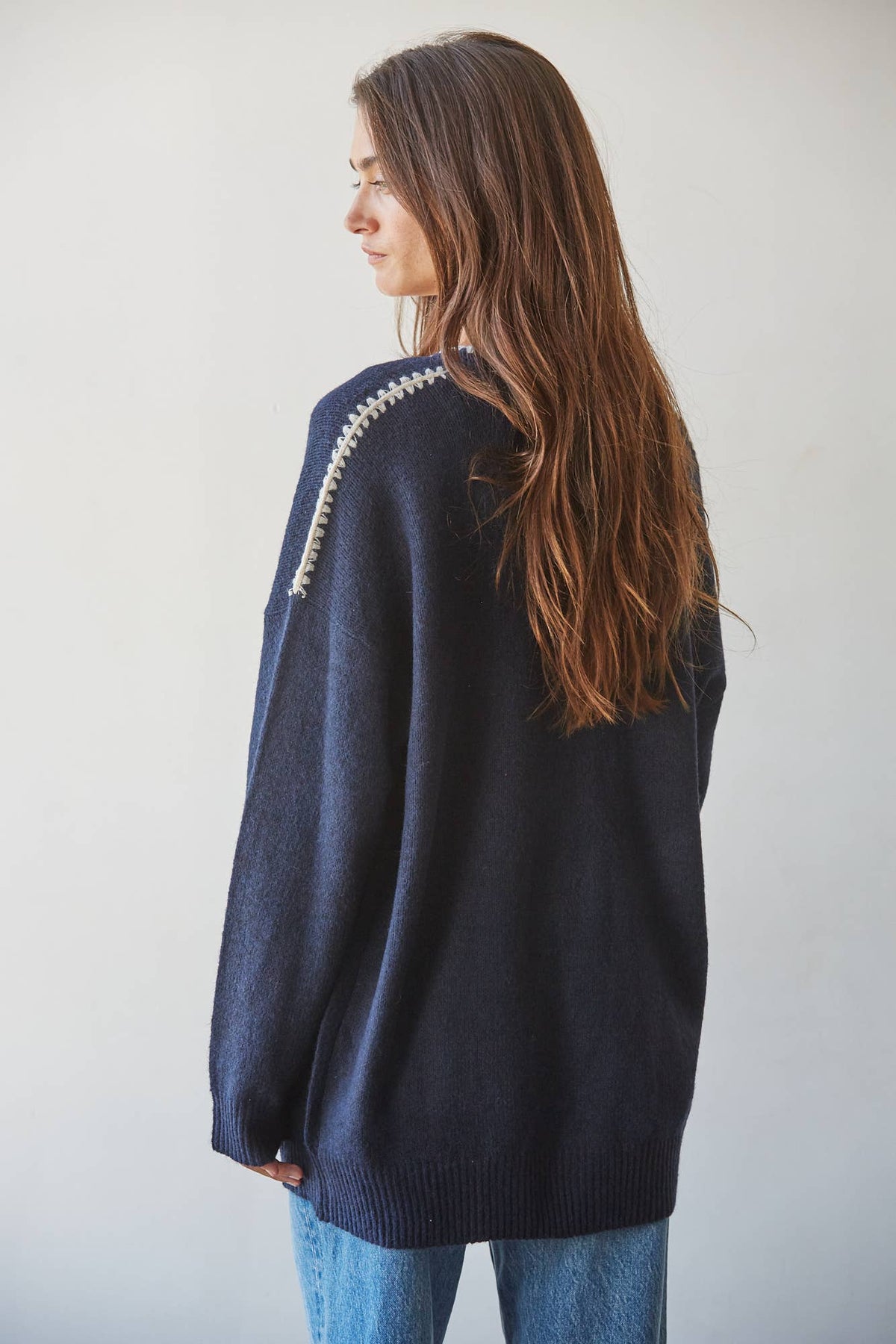 Knit Sweater Open Cardigan