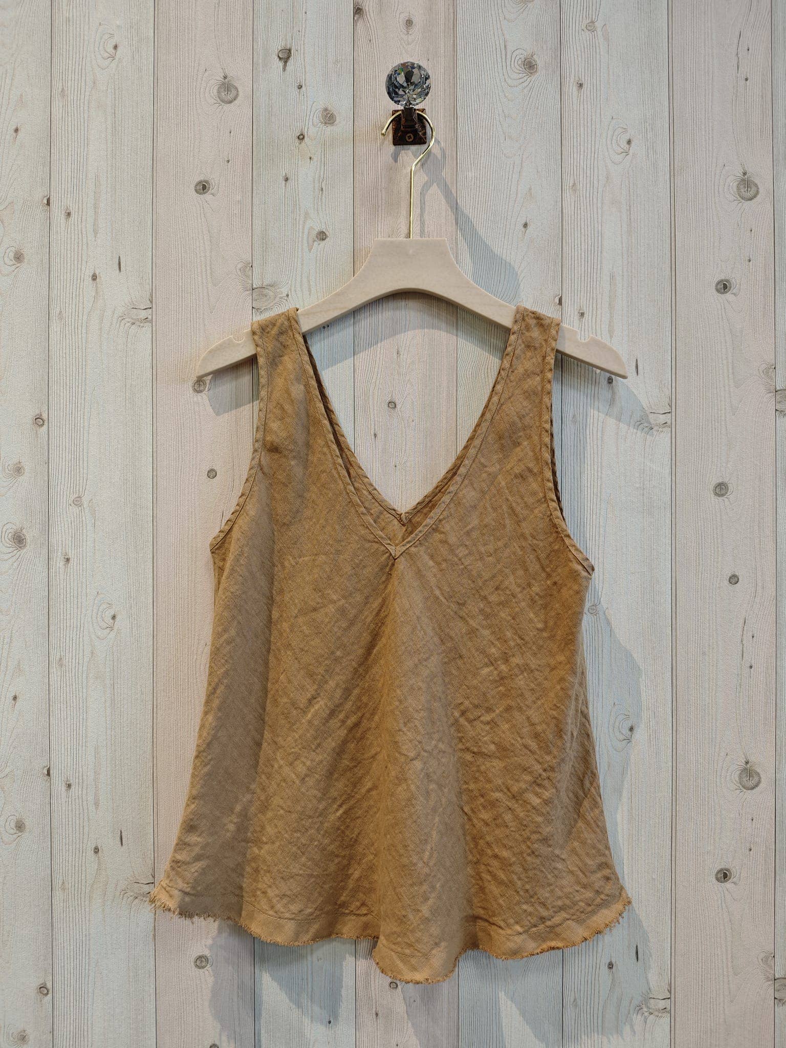 Sleeveless Tank 100% linen