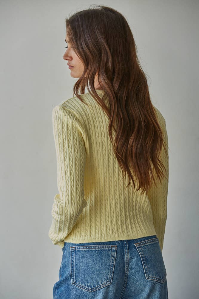 Cotton Button Cardigan Top
