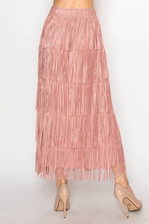 Layered Fringe Skirt