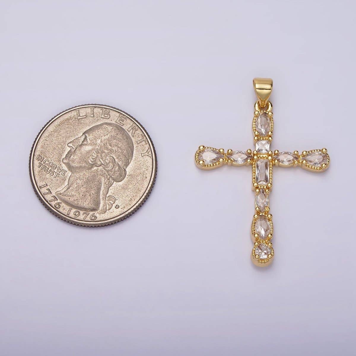 24K GF Latin Cross