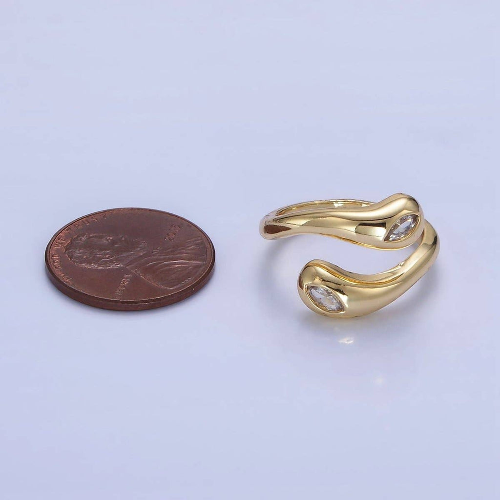 Minimalist Gold Filled Wrapped Adjustable Ring