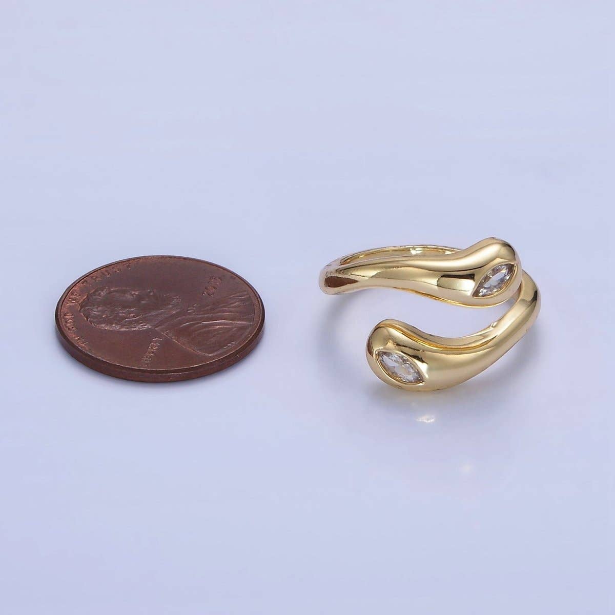Minimalist Gold Filled Wrapped Adjustable Ring