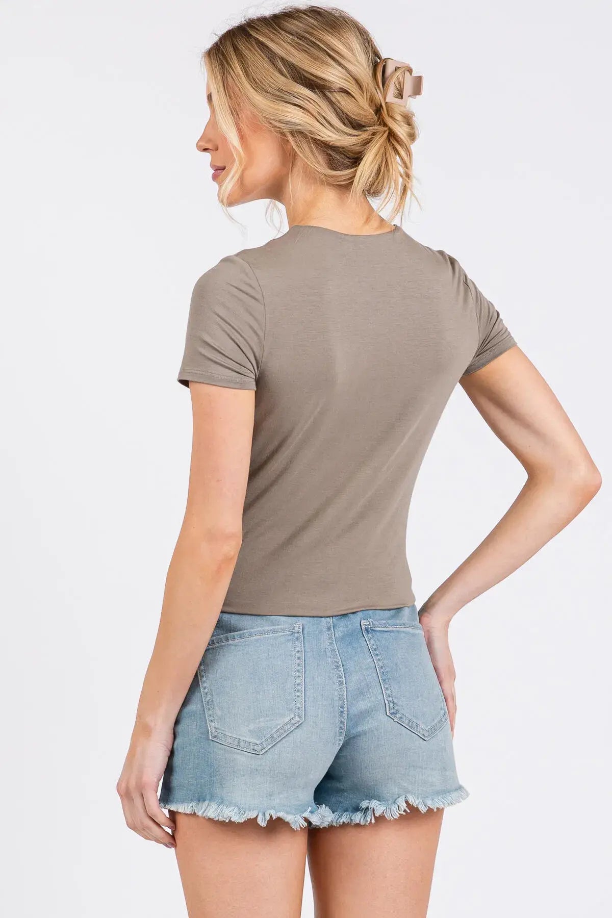 Rayon Modal Basic Crop Top
