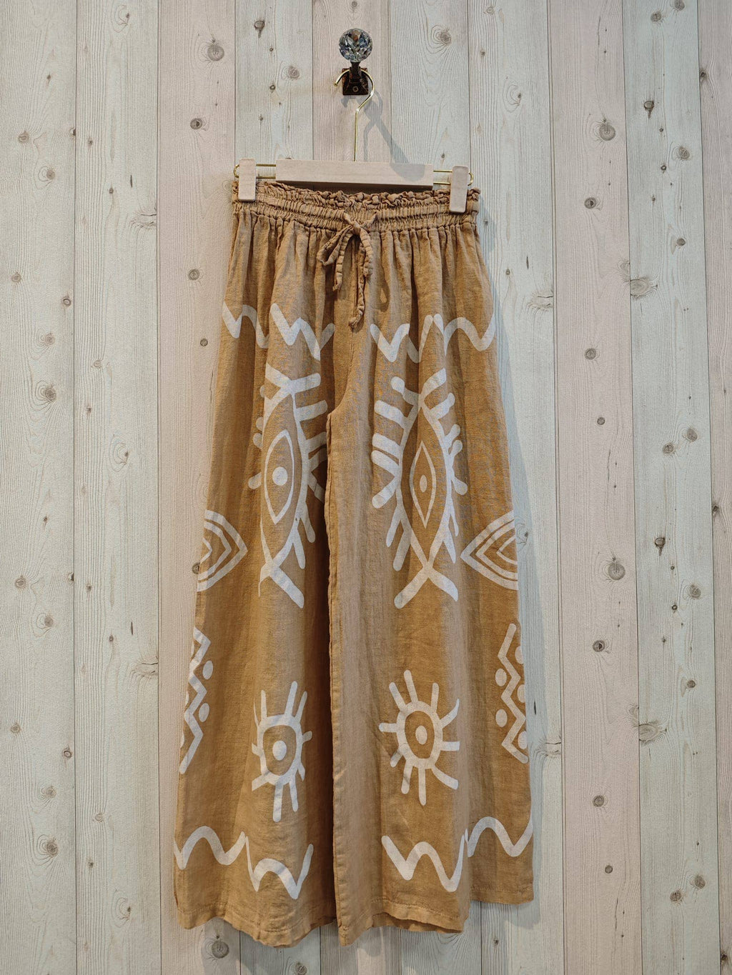 EVIL EYE TROUSERS 100% LINEN