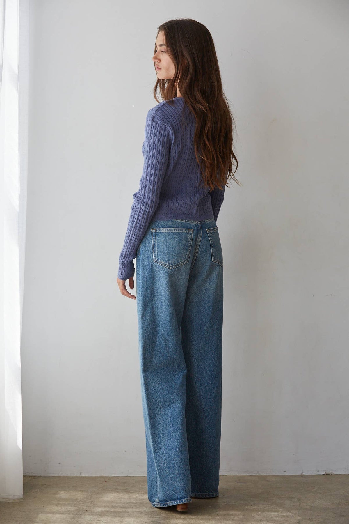Cotton Button Cardigan Top