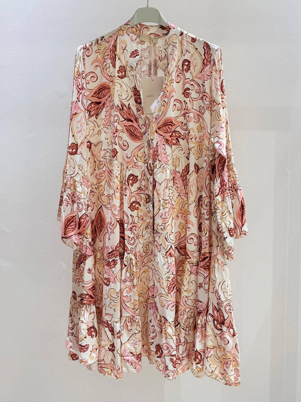 Short printed dress O/S