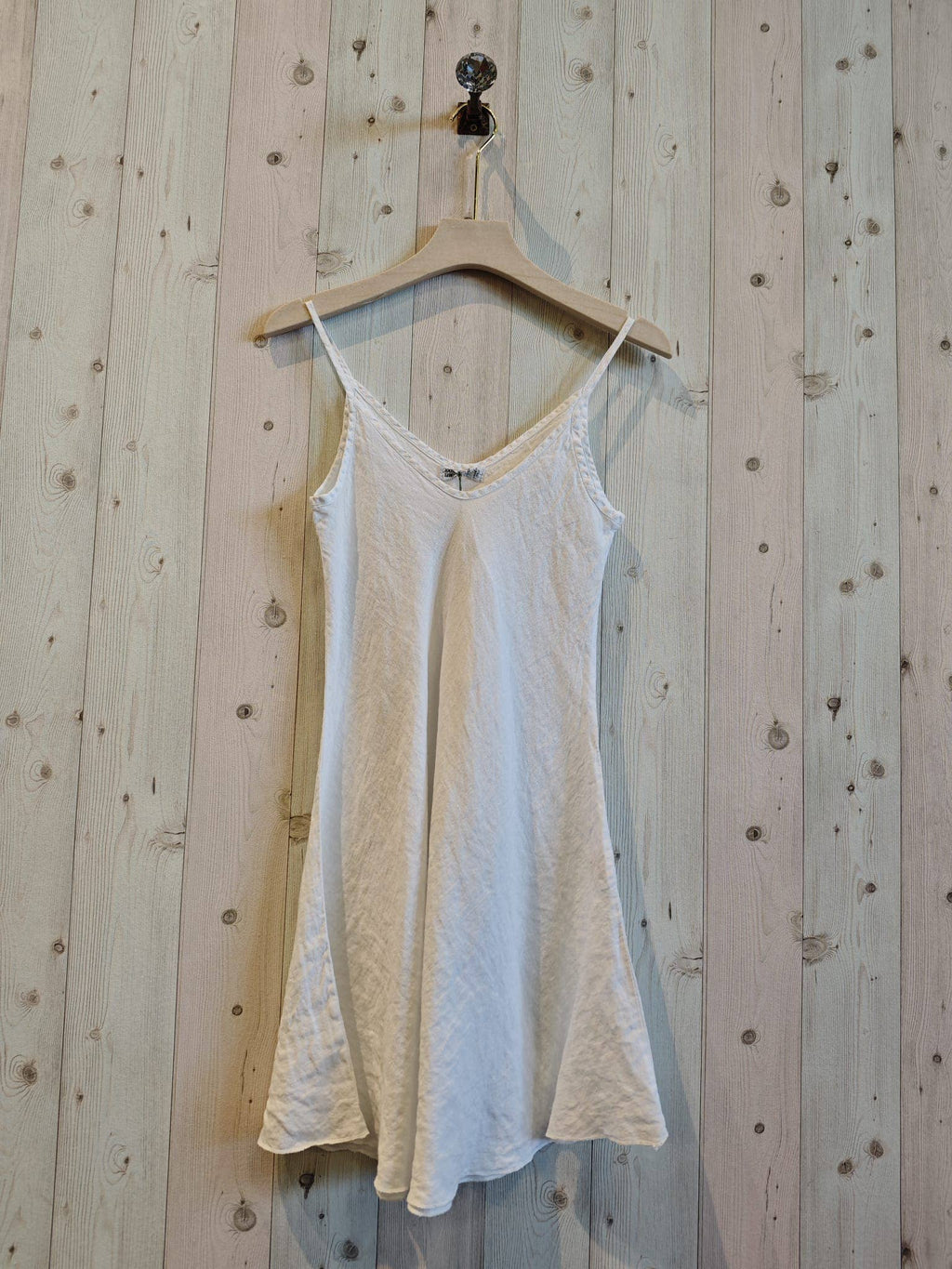 STRAP DRESS 100% Italian LINEN