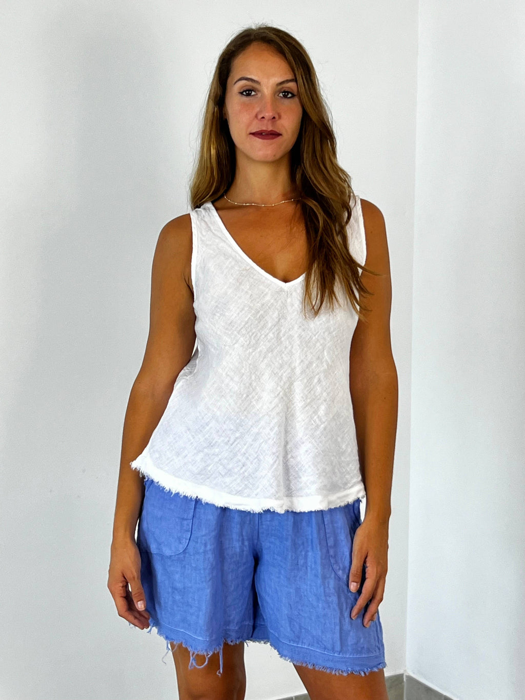 Sleeveless Tank 100% linen
