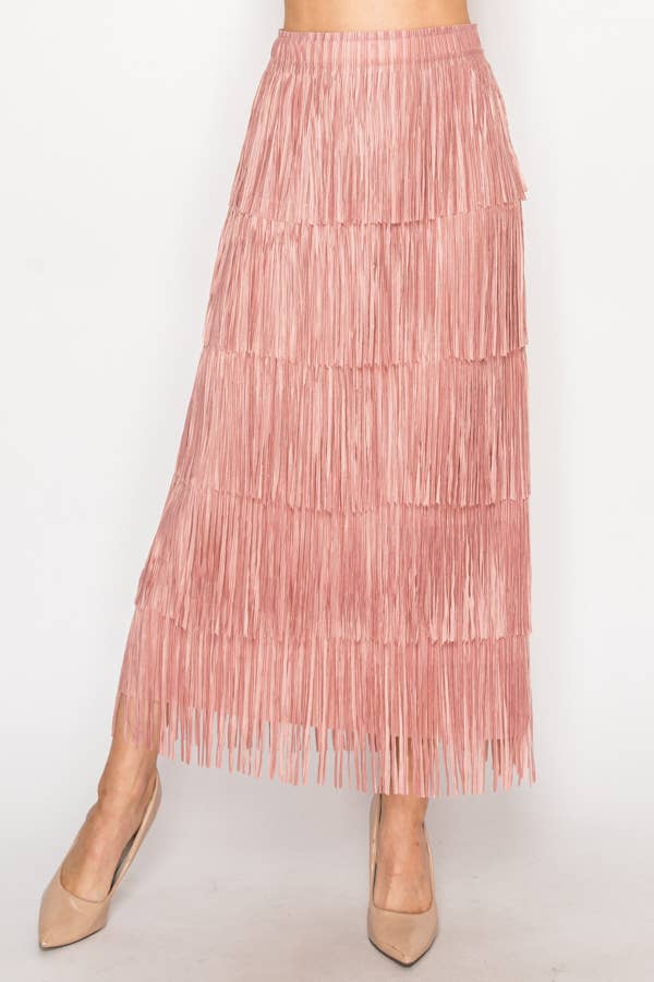 Layered Fringe Skirt