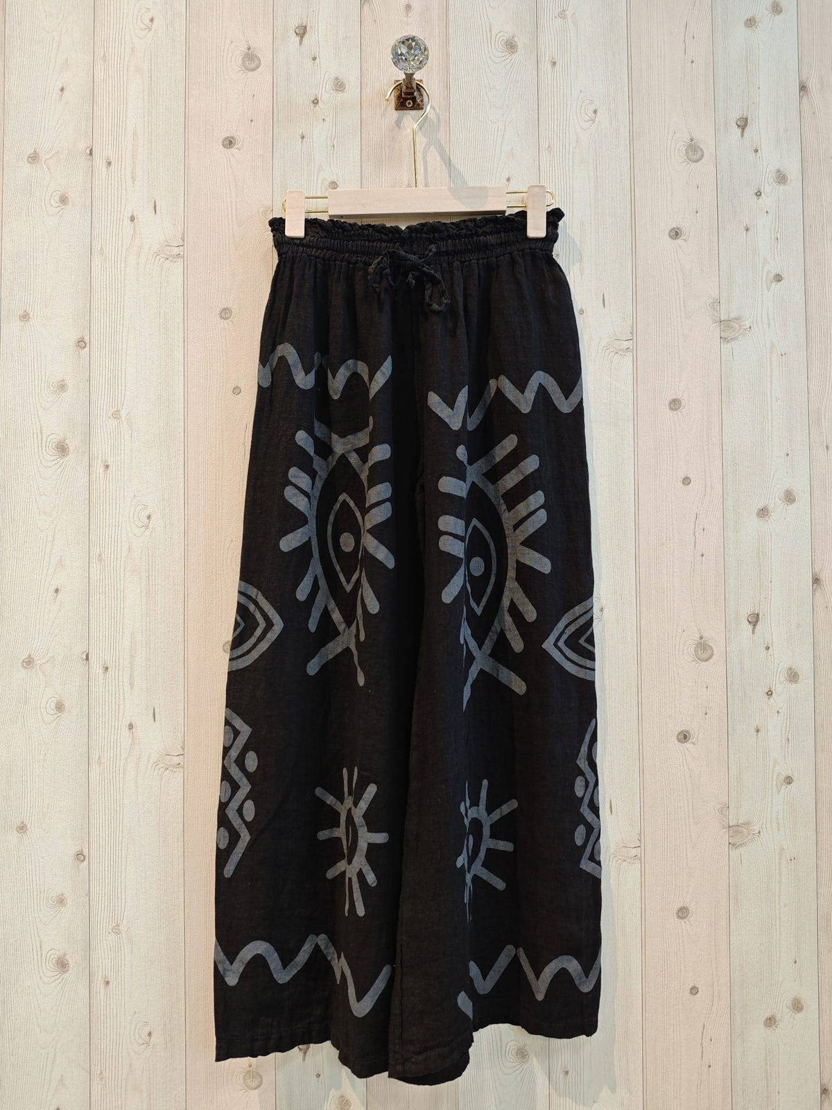 Evil Eye Trousers 100% Linen – view 3