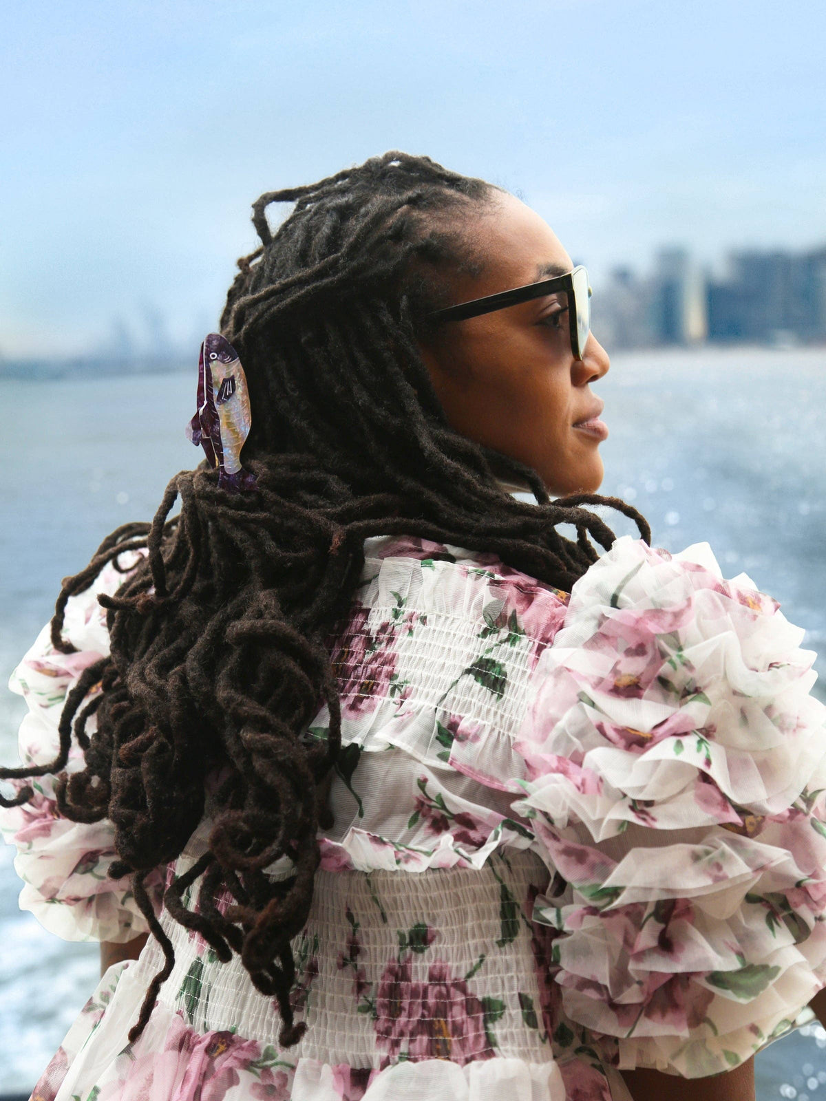 Hand-painted Wild Sardine Claw Hair Clip | Eco-Friendly