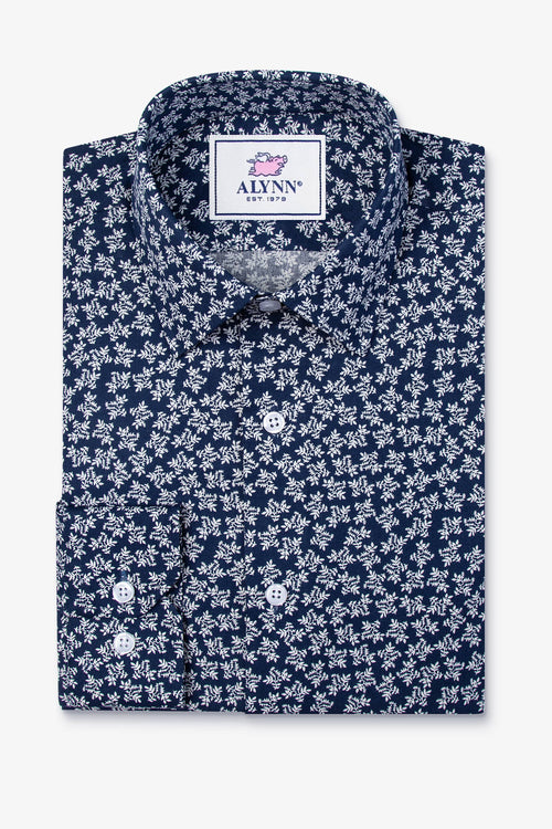 Brooks Floral Untuckable Slim Fit Dress Shirt by Alynn