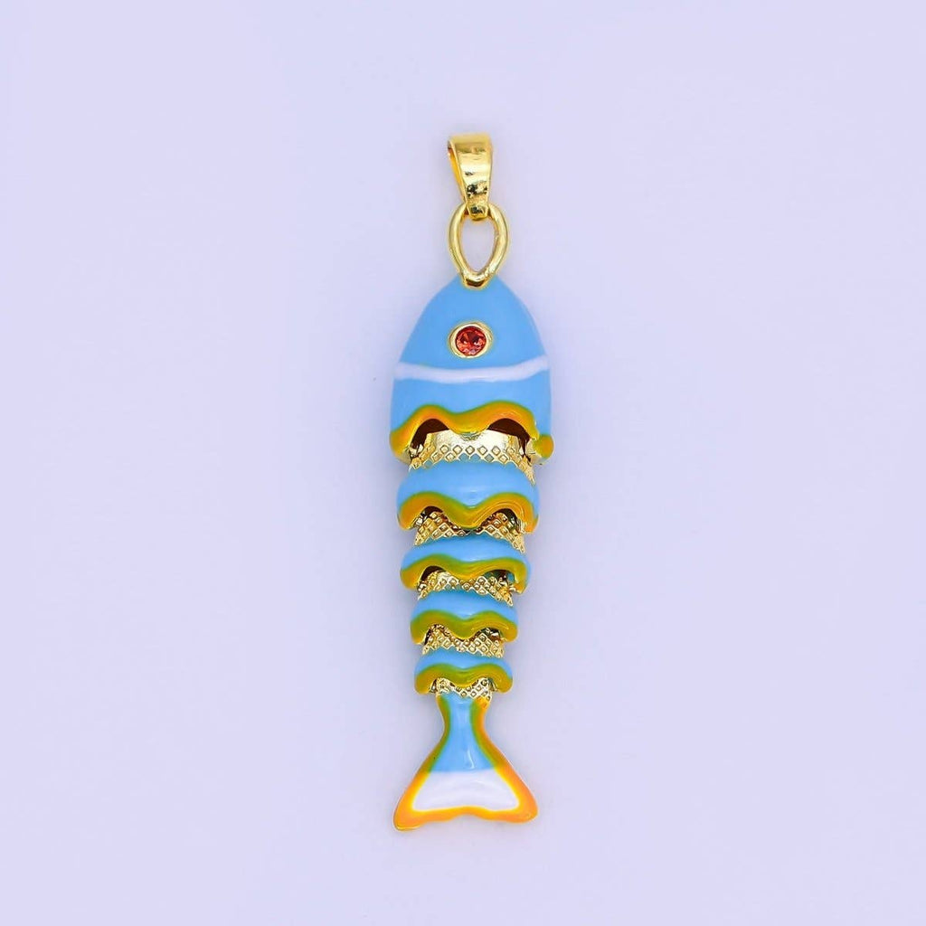 24K Gold Filled CZ Multidimensional 3D Pendant