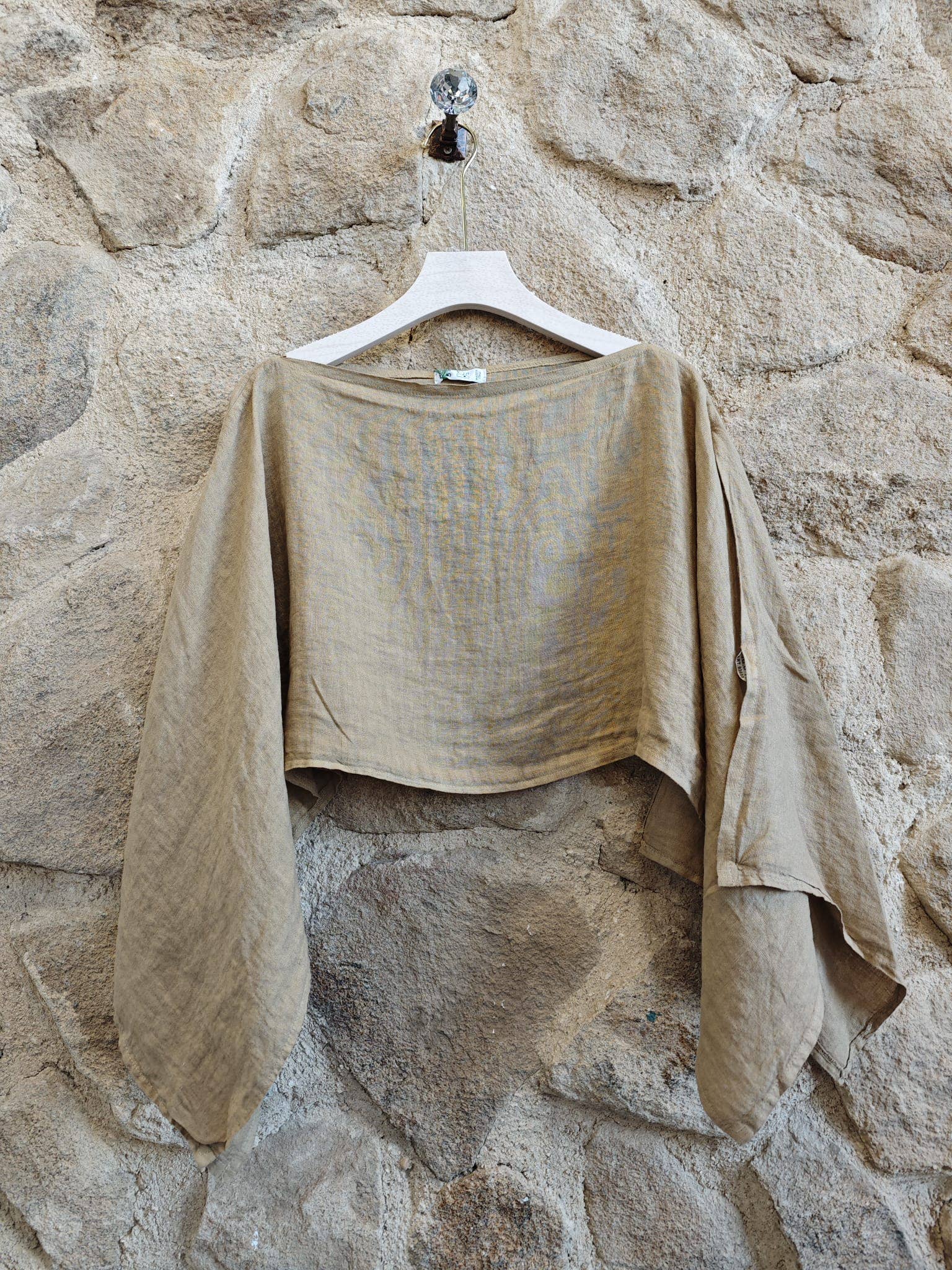 Linen Blouse w/long sleeves