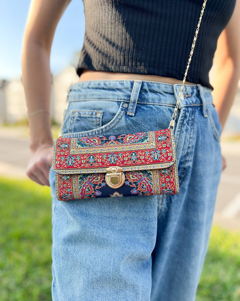 Small Handmade Crossbody Bag for Women