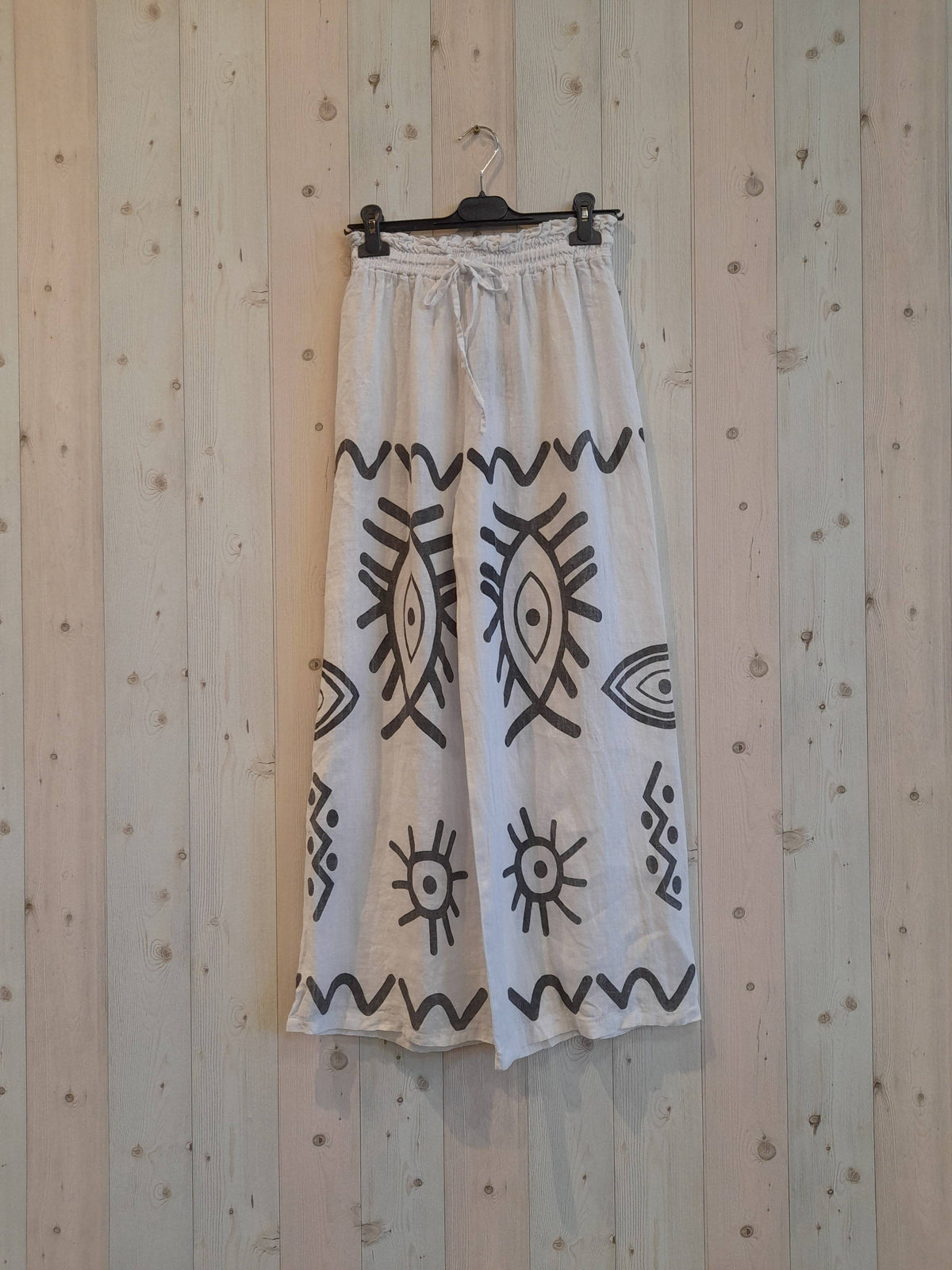 Evil Eye Trousers 100% Linen – view 4