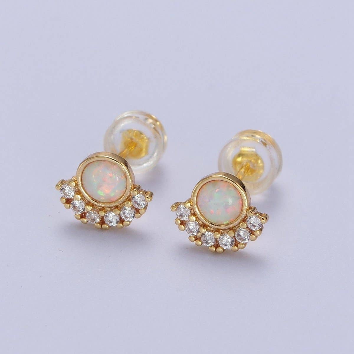 24K GF CZ Opal