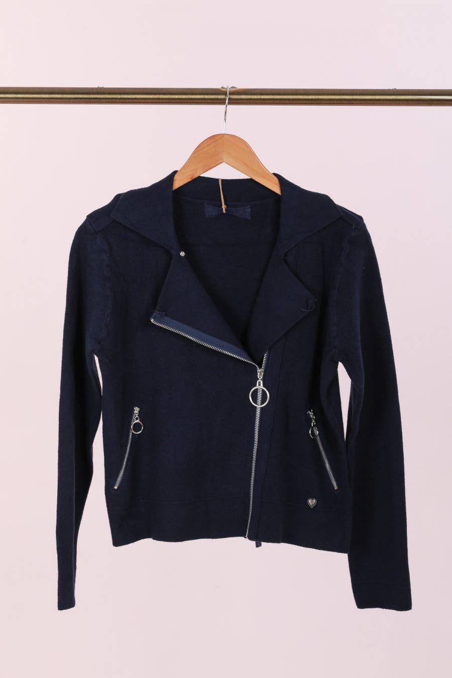 Women's Knit Biker Jacket