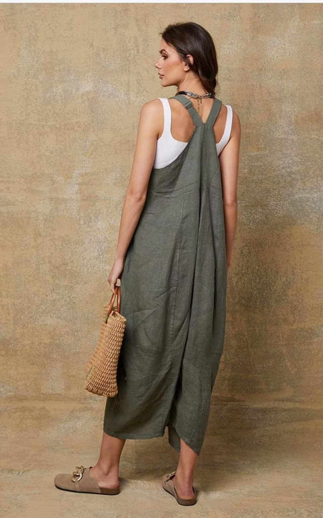 100% Italian Linen jumpsuit