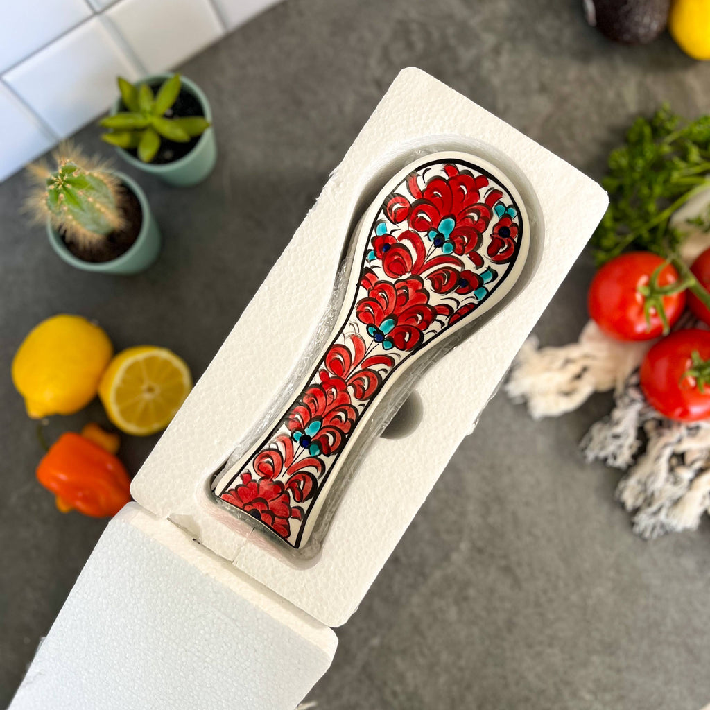Handmade Ceramic Spoon Rest, Spoon Holder