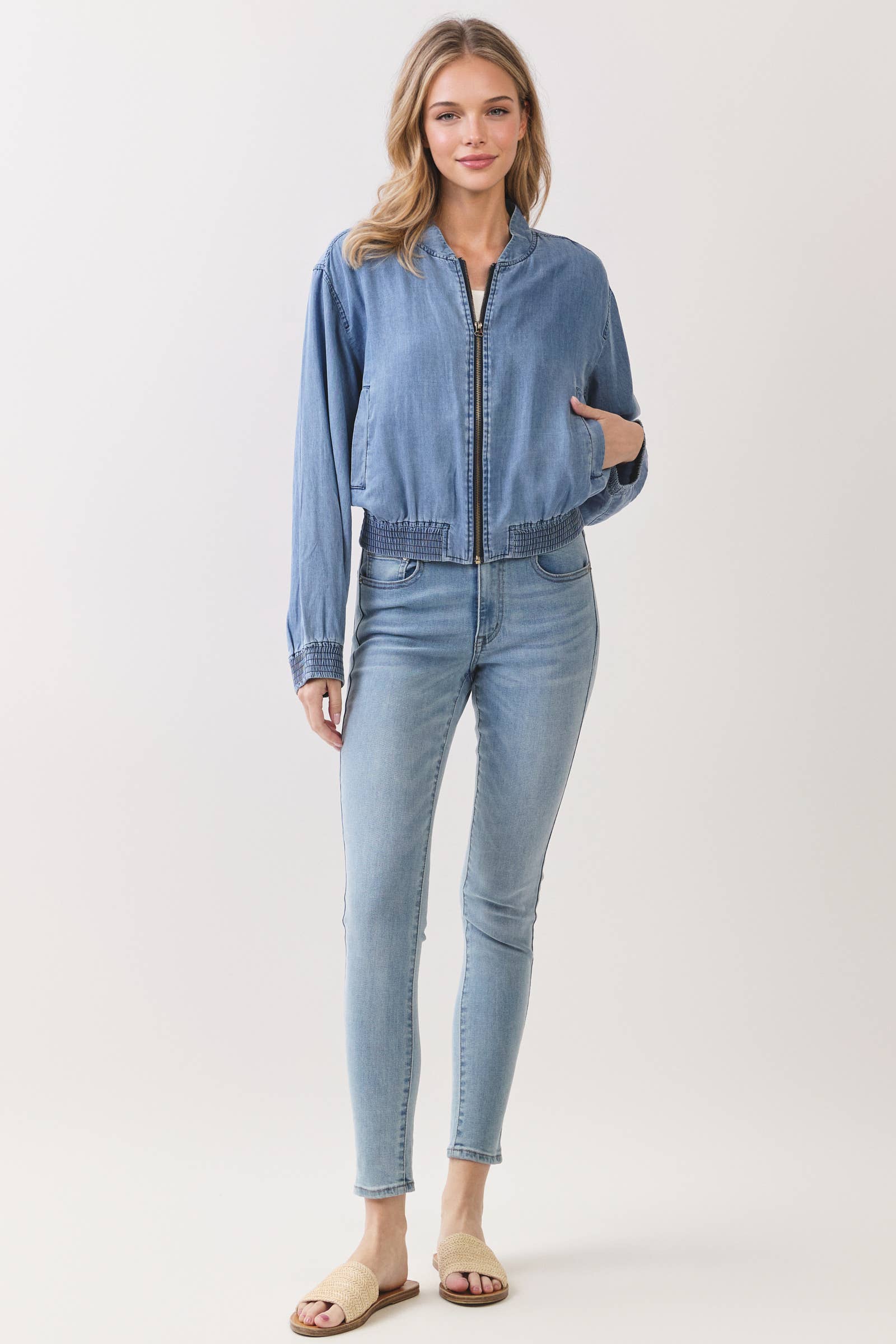TENCEL BOMBER JACKET