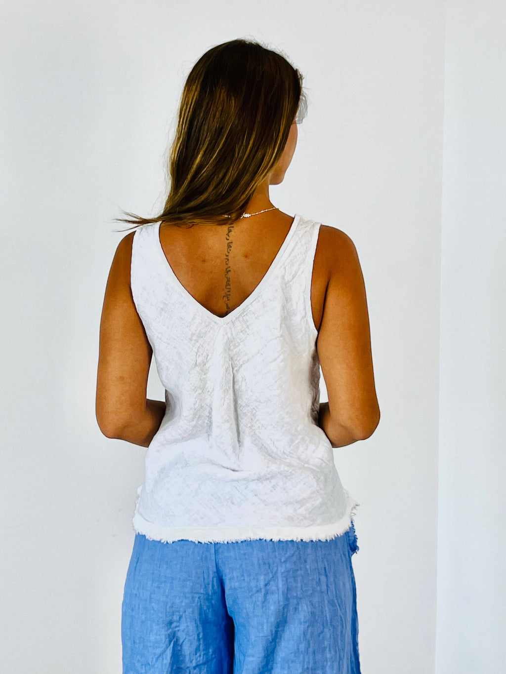 Sleeveless Tank 100% linen