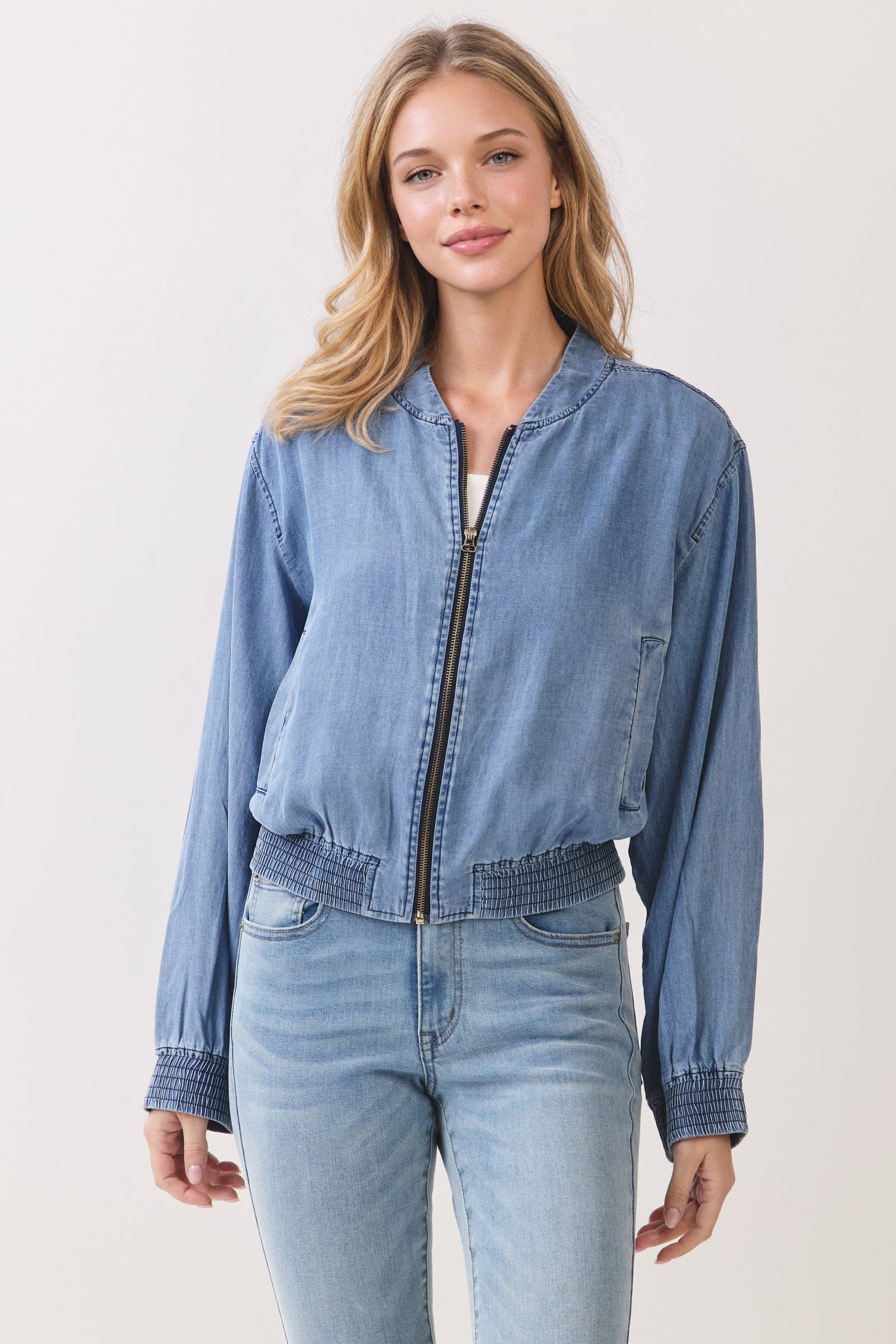 TENCEL BOMBER JACKET