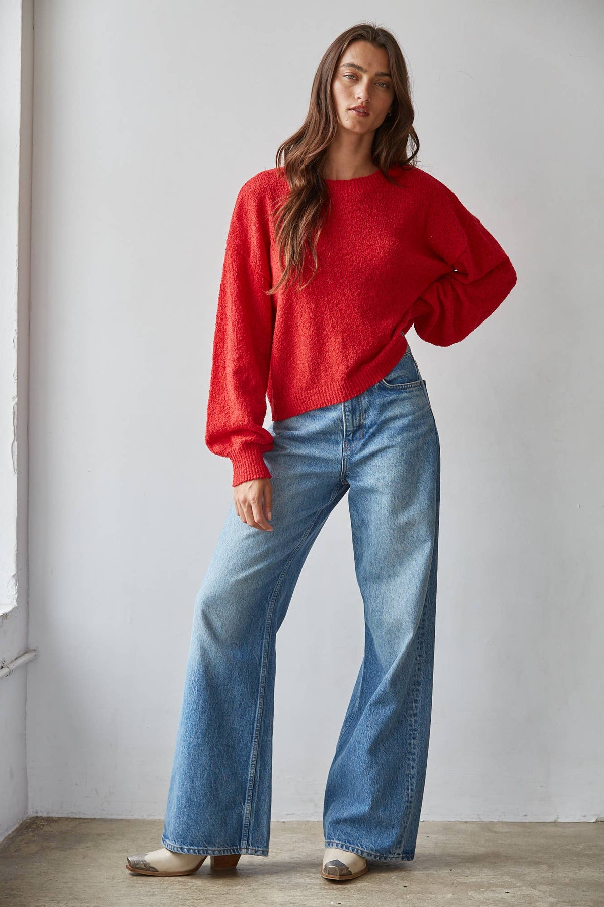 Knit Round Neck Long Sleeve