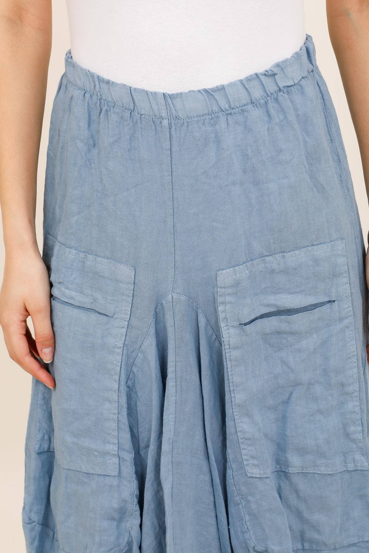 Skirt in 100% linen