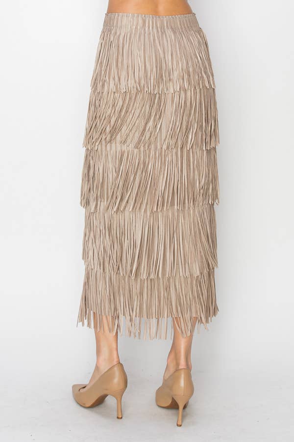 Layered Fringe Skirt