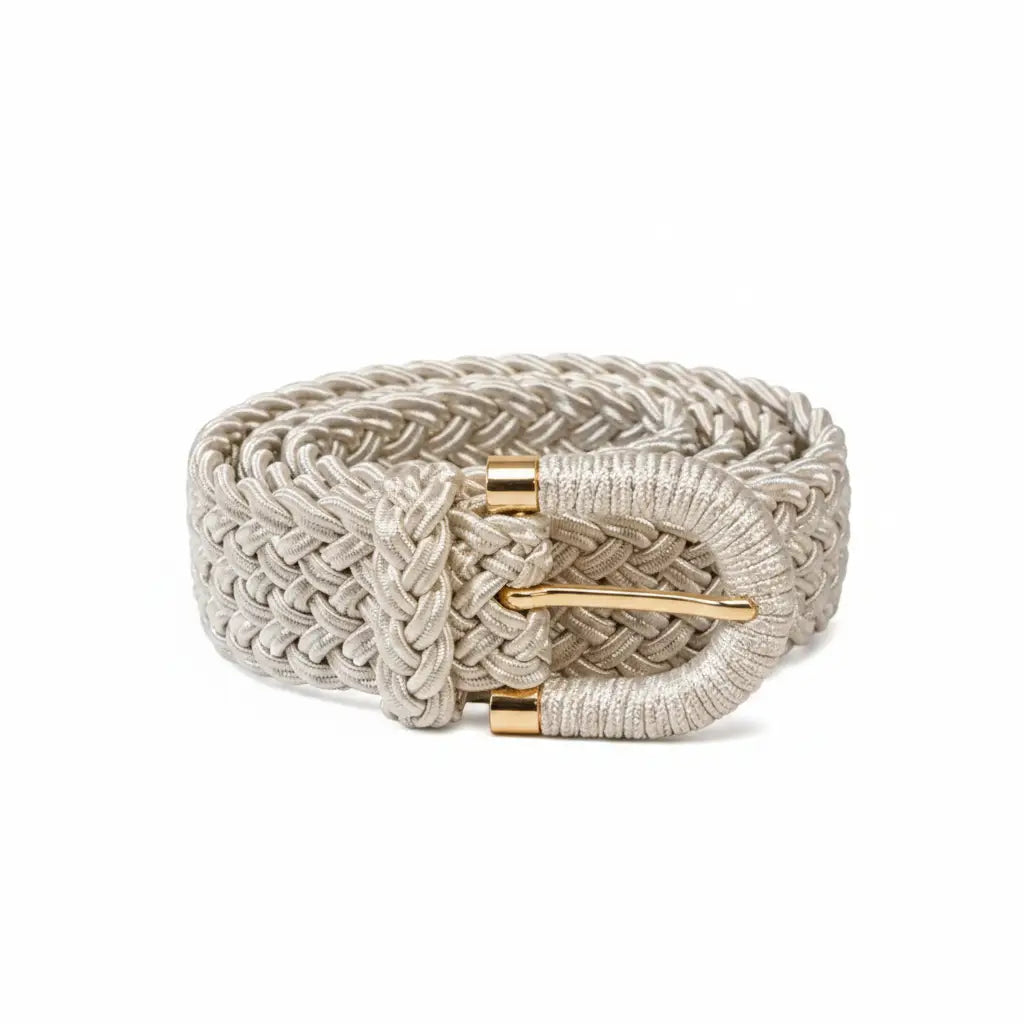 BRAIDED ELASTIC D-RING BELT
