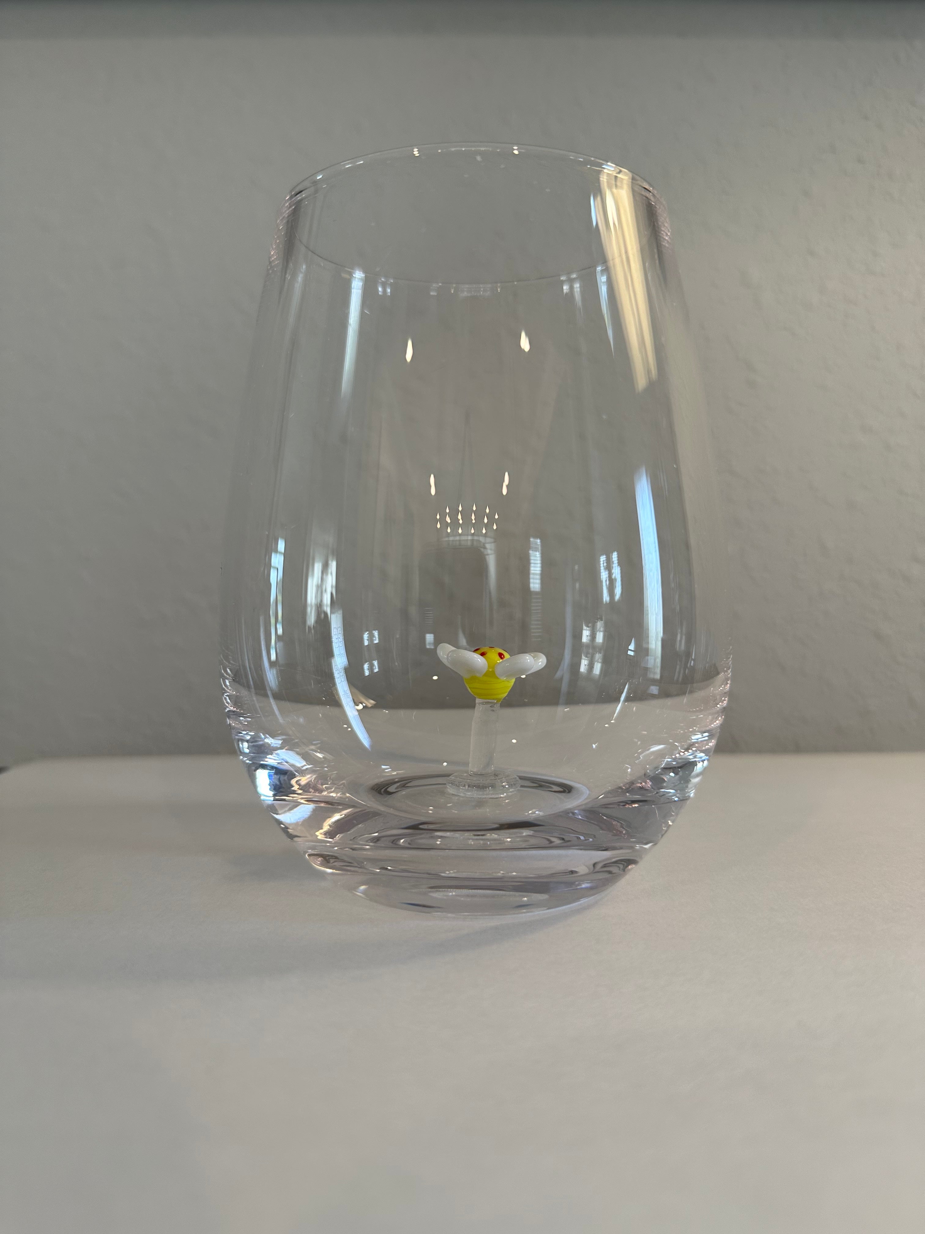 Stemless Wine Glass w/ Figure Inside, 10 Styles