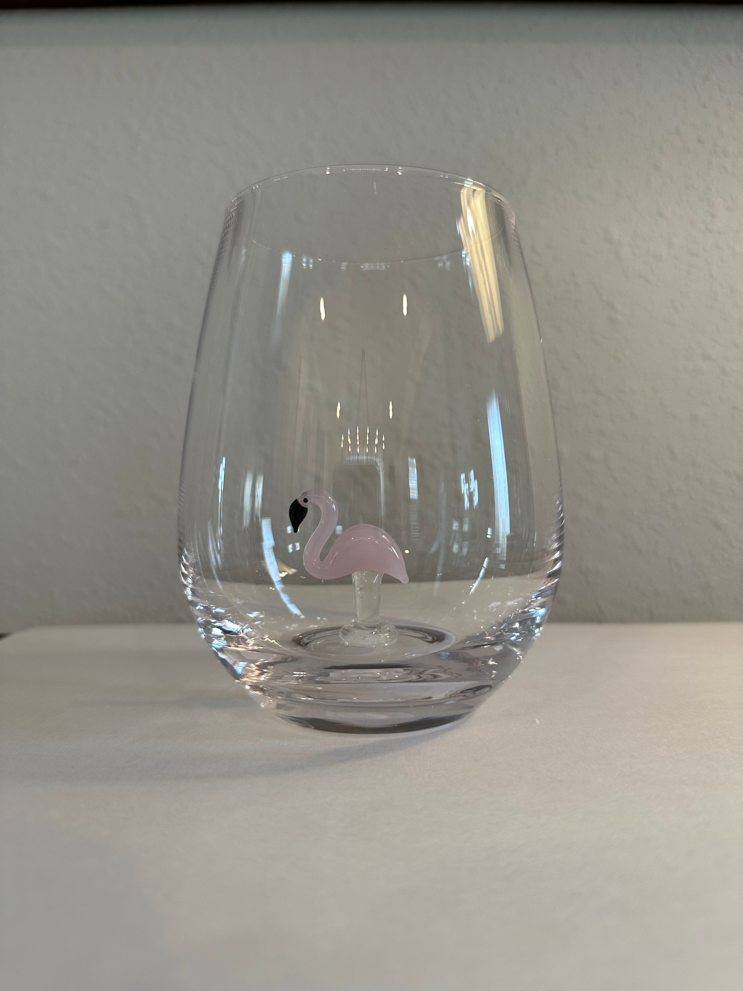 Stemless Wine Glass w/ Figure Inside, 10 Styles